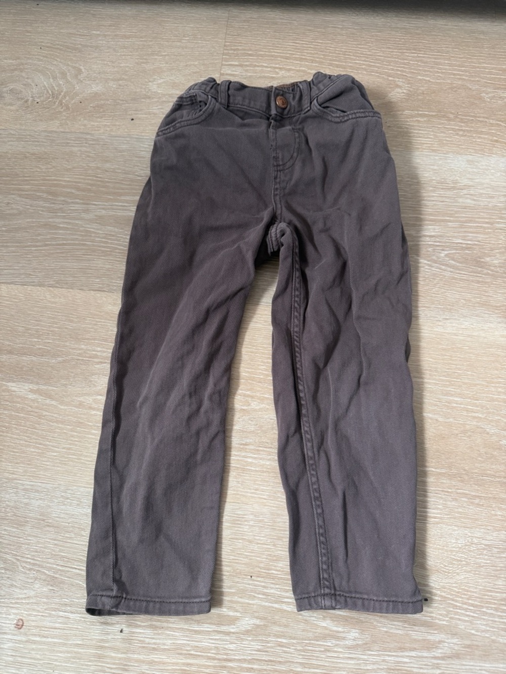 H&M Kids Brown Straight-Leg Jeans